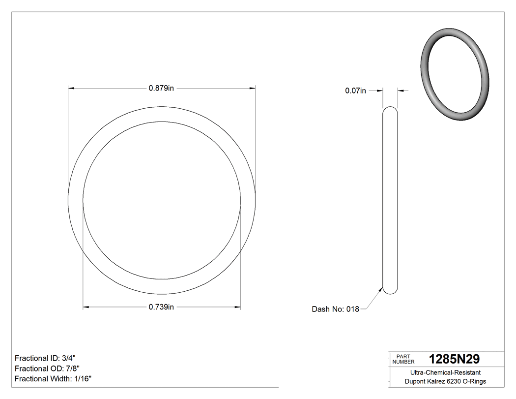 Technical drawing - 1285N29